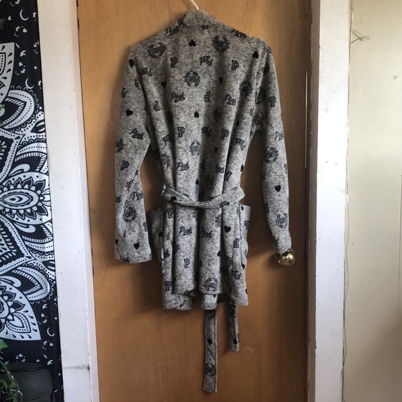 Short Cozy Robe PINK - Picture 4 of 4